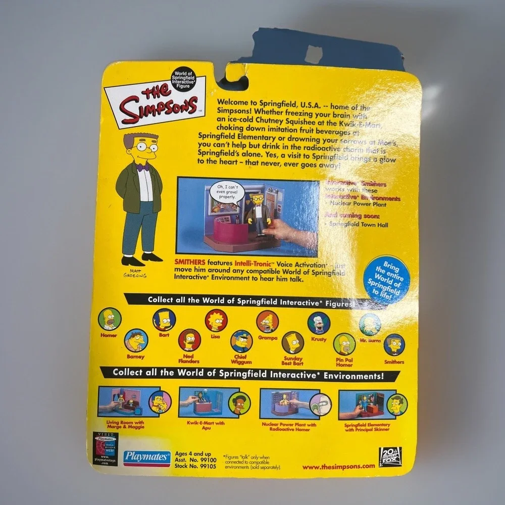 World Of Springfield Simpsons Waylon Smithers MOC Playmates‎